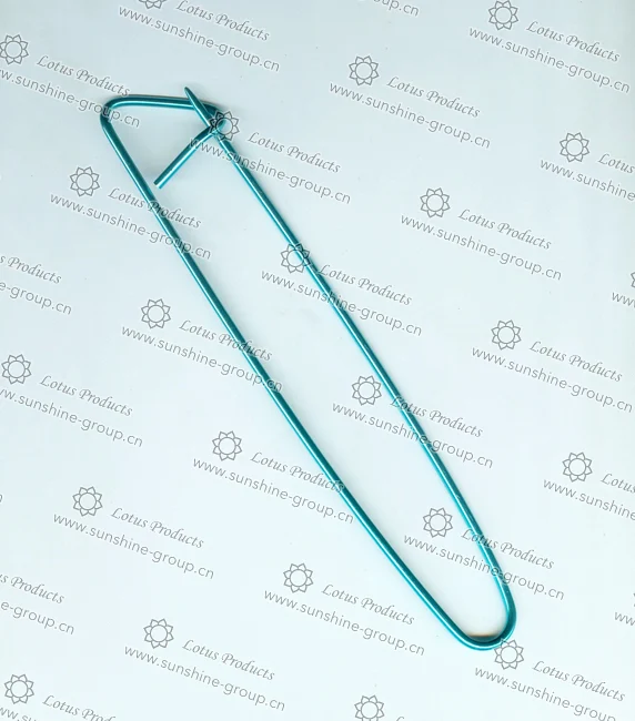 Ningbo sunshine import and export co., ltd. | alu knitting safety pin 2.63x16.3 blue