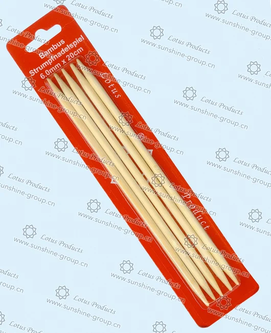 Ningbo sunshine import and export co., ltd. | bamboo sock knitting needle 6.0mm x 20cm