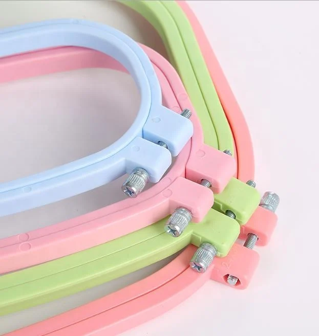 Ningbo sunshine import and export co., ltd. | embroidery candy color abs plastic square embroidery hoop