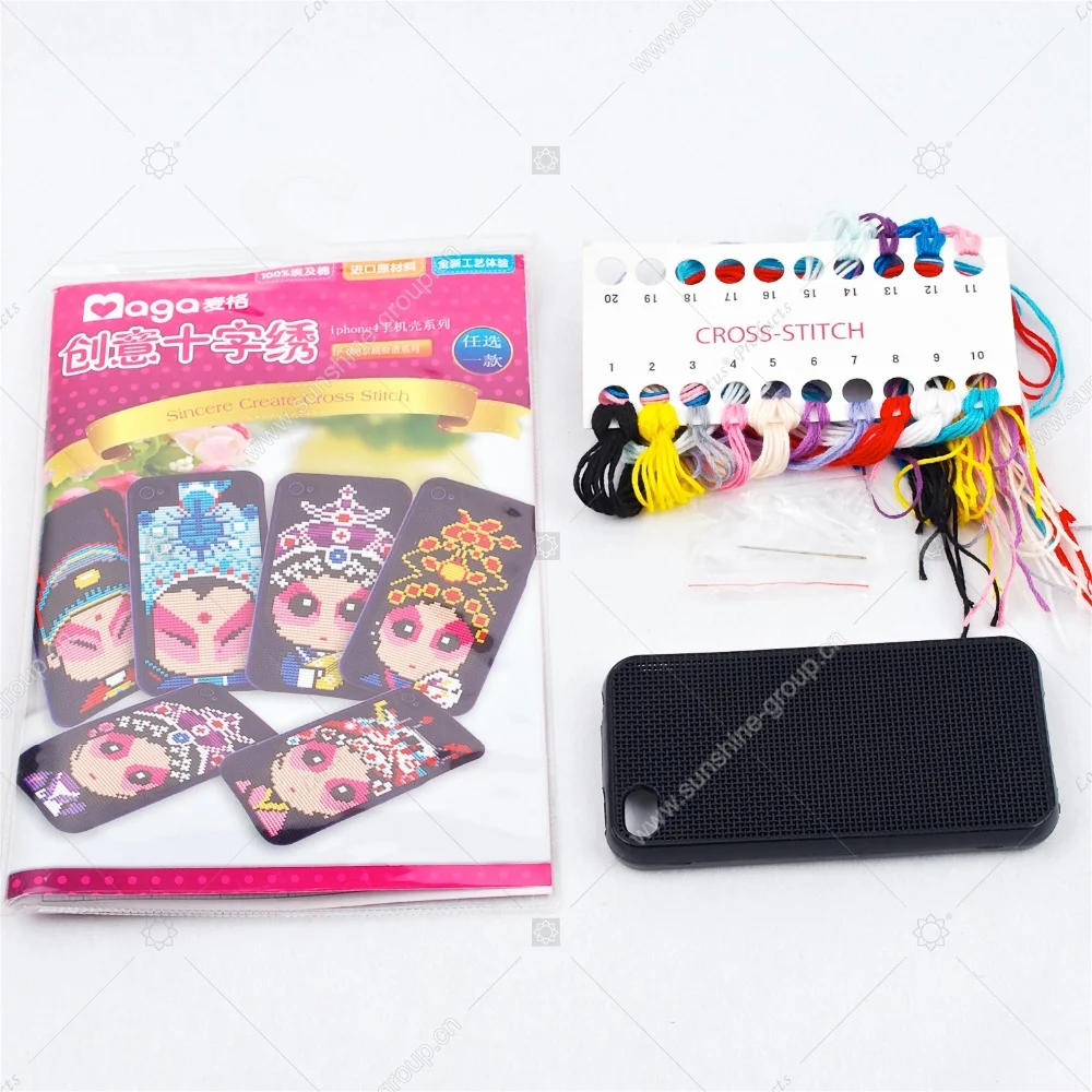 Ningbo sunshine import and export co., ltd. | chinese cross stitch phone case cross stitch kit