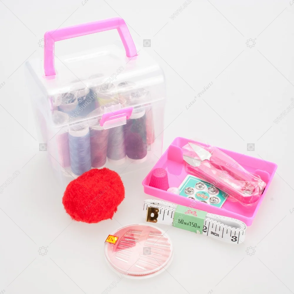 Ningbo sunshine import and export co., ltd. | plastic sewing box, sewing kit box sb002