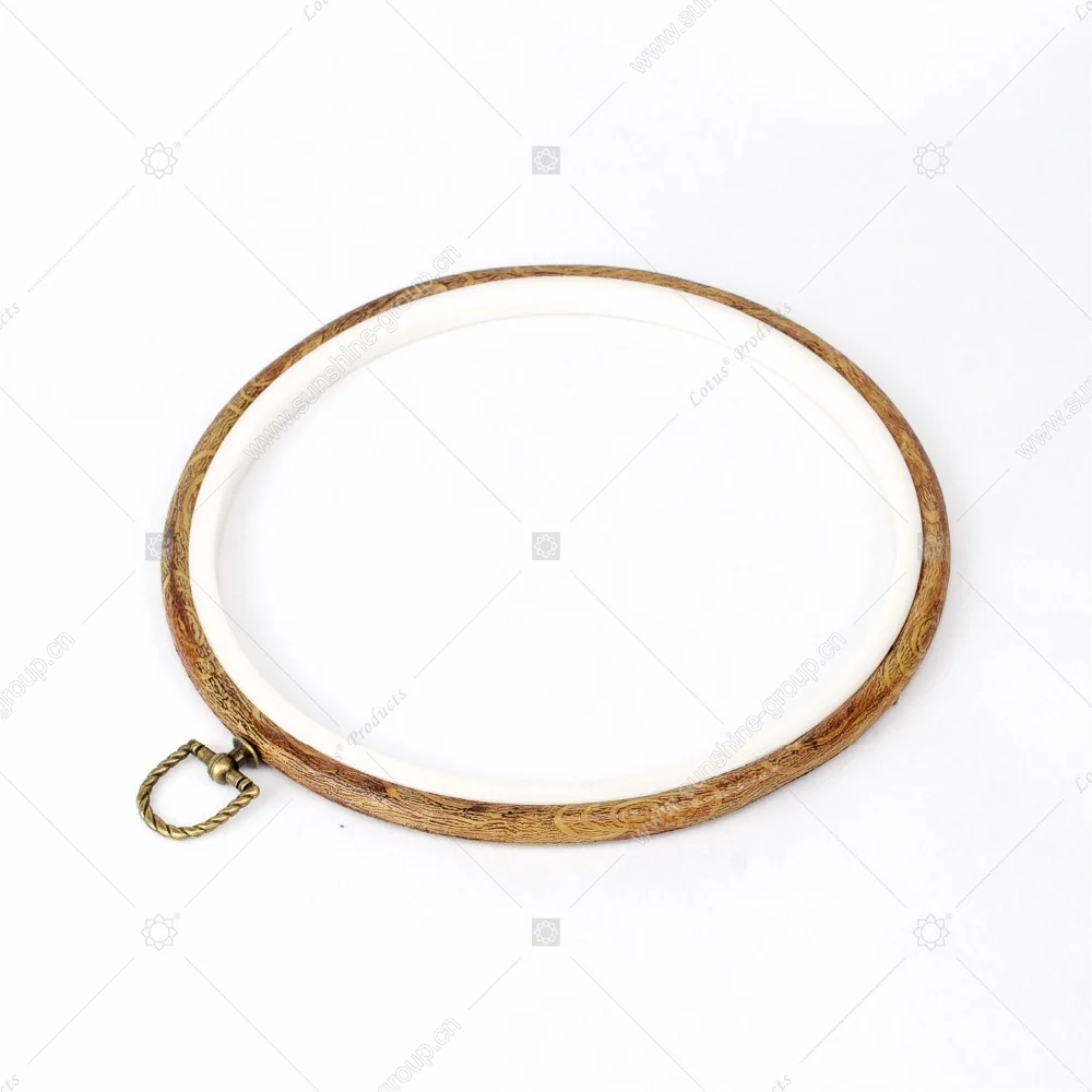 Ningbo sunshine import and export co., ltd. | round wooden embroidery hoop adjustable bamboo circle cross stitch hoop ring