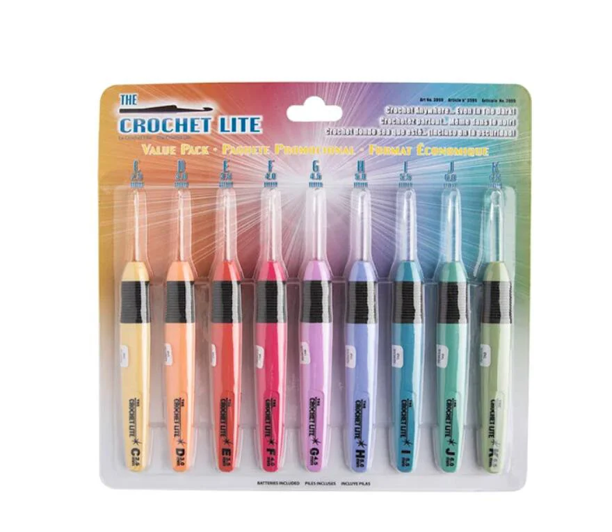 Ningbo sunshine import and export co., ltd. | 9pcs crochet lite hook set with