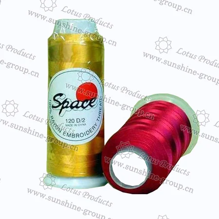 Ningbo sunshine import and export co., ltd. | 100% rayon polyester embroidery thread