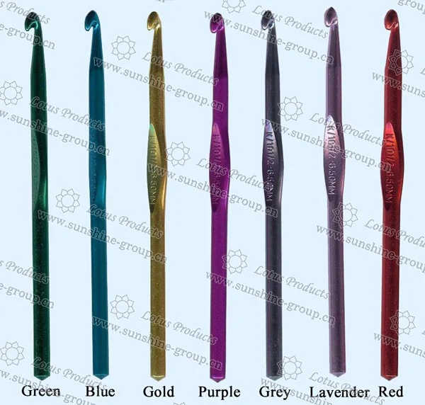 Ningbo sunshine import and export co., ltd. | knitting tool aluminum crochet hook aluminum knitting needle type crochet hook