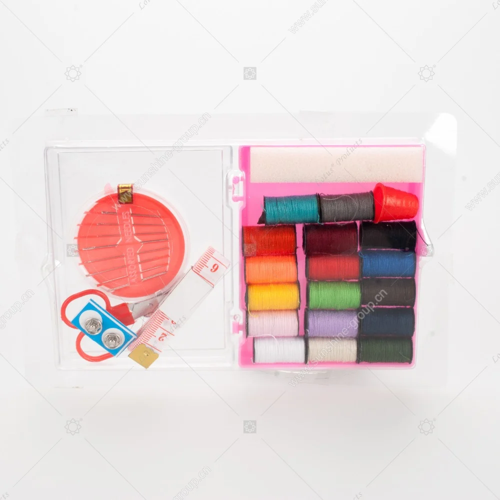 Ningbo sunshine import and export co., ltd. | home hotel use mini sewing kit box with scissors