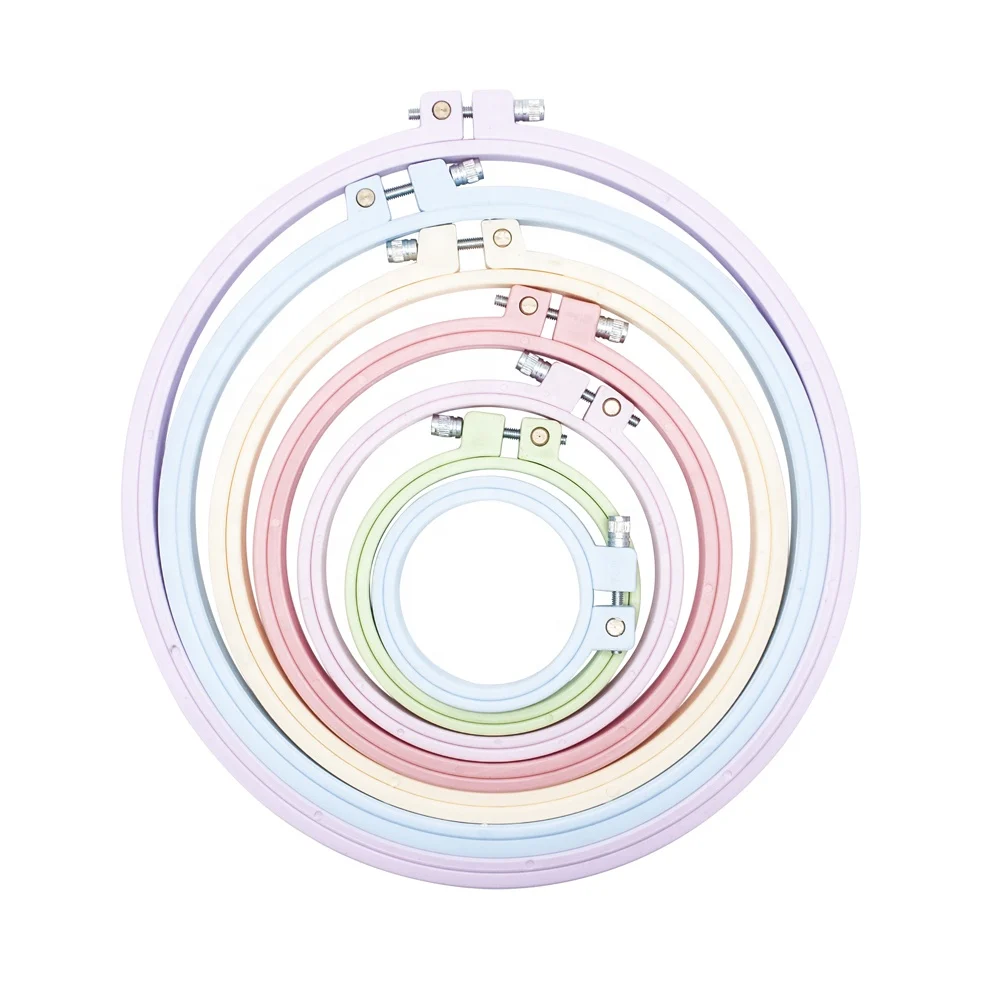Ningbo sunshine import and export co., ltd. | candy color embroidery hoop abs plastic hoop