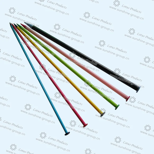 Ningbo sunshine import and export co., ltd. | plastic knitting needle assorted color