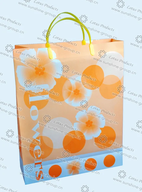 Ningbo sunshine import and export co., ltd. | shopping bag flower orange
