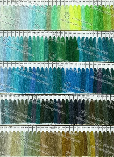 Ningbo sunshine import and export co., ltd. | sewing thread colour card 2